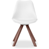 Buy Premium Scandinavian design Brielle chair with Cushion - Dark Legs White 59954 - prices