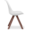 Buy Premium Scandinavian design Brielle chair with Cushion - Dark Legs White 59954 at MyFaktory