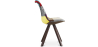 Buy Dining Chair Brielle Upholstered Scandi Design Dark Wooden Legs Premium - Patchwork Jay Multicolour 59957 at MyFaktory