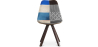 Buy Dining Chair Brielle Upholstered Scandi Design Dark Wooden Legs Premium - Patchwork Piti Multicolour 59958 - in the UK