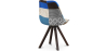 Buy Dining Chair Brielle Upholstered Scandi Design Dark Wooden Legs Premium - Patchwork Piti Multicolour 59958 home delivery