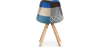 Buy Dining Chair Brielle Upholstered Scandi Design Wooden Legs Premium - Patchwork Piti Multicolour 59963 - in the UK