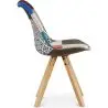 Buy Dining Chair Brielle Upholstered Scandi Design Wooden Legs Premium - Patchwork Piti Multicolour 59963 - prices