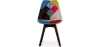 Buy Dining Chair Brielle Upholstered Scandi Design Dark Wooden Legs Premium New Edition - Patchwork Fiona Multicolour 59966 at MyFaktory