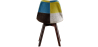 Buy Dining Chair Brielle Upholstered Scandi Design Dark Wooden Legs Premium New Edition - Patchwork Fiona Multicolour 59966 - in the UK