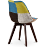 Buy Dining Chair Brielle Upholstered Scandi Design Dark Wooden Legs Premium New Edition - Patchwork Fiona Multicolour 59966 in the United Kingdom