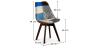 Buy Dining Chair Brielle Upholstered Scandi Design Dark Wooden Legs Premium New Edition - Patchwork Piti Multicolour 59968 in the United Kingdom