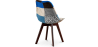 Buy Dining Chair Brielle Upholstered Scandi Design Dark Wooden Legs Premium New Edition - Patchwork Piti Multicolour 59968 - in the UK