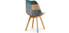 Buy Dining Chair Brielle Upholstered Scandi Design Wooden Legs Premium New Edition - Patchwork Amy Multicolour 59970 home delivery