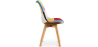 Buy Dining Chair Brielle Upholstered Scandi Design Wooden Legs Premium New Edition - Patchwork Fiona Multicolour 59971 in the United Kingdom