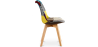 Buy Dining Chair Brielle Upholstered Scandi Design Wooden Legs Premium New Edition - Patchwork Jay Multicolour 59972 home delivery