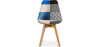 Buy Dining Chair Brielle Upholstered Scandi Design Wooden Legs Premium New Edition - Patchwork Piti Multicolour 59973 - in the UK