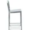 Buy Bruno Stool - Medium - 60cm Silver 58382 in the United Kingdom