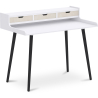 Buy Desk Table Wooden Design Scandinavian Style - Amund Natural Wood / White 59983 at MyFaktory