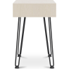 Buy Office Desk Table Wooden Design Hairpin Legs Scandinavian Style - Hakon Natural wood 59986 in the United Kingdom