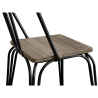 Buy Industrial Style Metal and Light Wood Chair - Gillet Black 59989 - prices