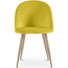 Buy Dining Chair - Velvet Upholstered - Scandinavian Style - Bennett Yellow 59990 - in the UK