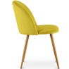 Buy Dining Chair - Velvet Upholstered - Scandinavian Style - Bennett Yellow 59990 home delivery