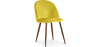 Buy Dining Chair - Upholstered in Velvet - Scandinavian Design - Bennett Yellow 59991 in the United Kingdom