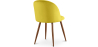 Buy Dining Chair - Upholstered in Velvet - Scandinavian Design - Bennett Yellow 59991 with a guarantee