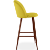 Buy Velvet Upholstered Stool - Scandinavian Design - Bennett Yellow 59993 home delivery