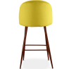 Buy Velvet Upholstered Stool - Scandinavian Design - Bennett Yellow 59993 in the United Kingdom