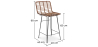 Buy Bar Stool Design Boho Bali Synthetic Wicker 65cm - Kimi Natural wood 59994 in the United Kingdom