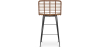 Buy Bar Stool Design Boho Bali Synthetic Wicker 65cm - Kimi Natural wood 59994 - in the UK