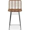 Buy Bar Stool Design Boho Bali Synthetic Wicker 65cm - Kimi Natural wood 59994 - in the UK