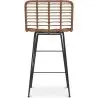 Buy Bar Stool Design Boho Bali Synthetic Wicker 65cm - Kimi Natural wood 59994 home delivery