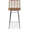 Buy Bar Stool Design Boho Bali Synthetic Wicker 75cm - Kimi Natural wood 59995 - in the UK