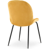 Buy Dining Chair Accent Velvet Upholstered Retro Design - Cyrus Mustard 59996 in the United Kingdom