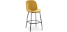 Buy Bar Stool Accent Velvet Upholstered Retro Design 73cm - Elias Mustard 59997 home delivery