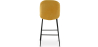 Buy Bar Stool Accent Velvet Upholstered Retro Design 73cm - Elias Mustard 59997 - prices