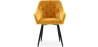Buy Dining Chair with Armrests - Upholstered in Velvet - Carrol Yellow 59998 - in the UK