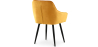 Buy Dining Chair with Armrests - Upholstered in Velvet - Carrol Yellow 59998 home delivery