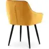 Buy Dining Chair with Armrests - Upholstered in Velvet - Carrol Yellow 59998 home delivery