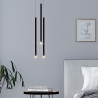 Buy Scandinavian Metal LED Pendant Lamp (60cm) - Blina Black 60003 - in the UK