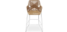 Buy Bar Stool Design Boho Bali Rattan Synthetic 75cm - Zane Natural wood 60005 in the United Kingdom