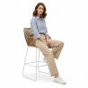 Buy Bar Stool Design Boho Bali Rattan Synthetic 75cm - Zane Natural wood 60005 at MyFaktory