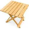 Buy Garden Table - Adirondack Wood Side Table  - Anela Natural wood 60007 - in the UK