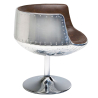 Buy Aviator Brandy chair - Aged effect microfiber imitation leather Brown 26716 at MyFaktory