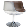 Buy Aviator Brandy chair - Aged effect microfiber imitation leather Brown 26716 - prices