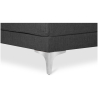 Buy Design Corner Sofa (5 seats) - Left Angle - Fabric Dark grey 26730 in the United Kingdom