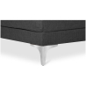 Buy Design Living-room Corner Sofa (5 seats) - Right Angle - Fabric Dark grey 26731 in the United Kingdom