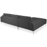 Buy Design Living-room Corner Sofa (5 seats) - Right Angle - Fabric Dark grey 26731 - prices