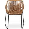 Buy Garden Dining Chair Design Boho Bali Rattan Synthetic - Zane Black 60015 in the United Kingdom