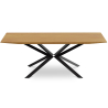 Buy Wooden Industrial Dining Table (220x95 cm) - Holh Natural wood 60019 - prices