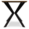 Buy Wooden Industrial Dining Table (220x95 cm) - Holh Natural wood 60019 in the United Kingdom