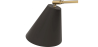 Buy Wall lamp with adjustable shade in scandinavian style, metal - Roser Black 60022 - in the UK